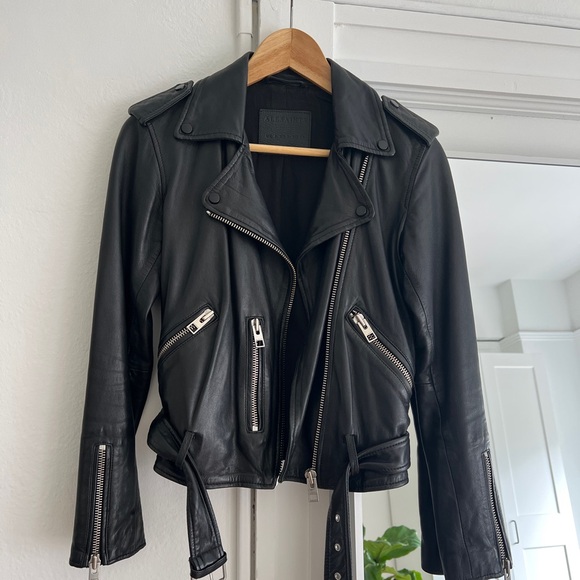 AllSaints Leather Jacket - Picture 1 of 1